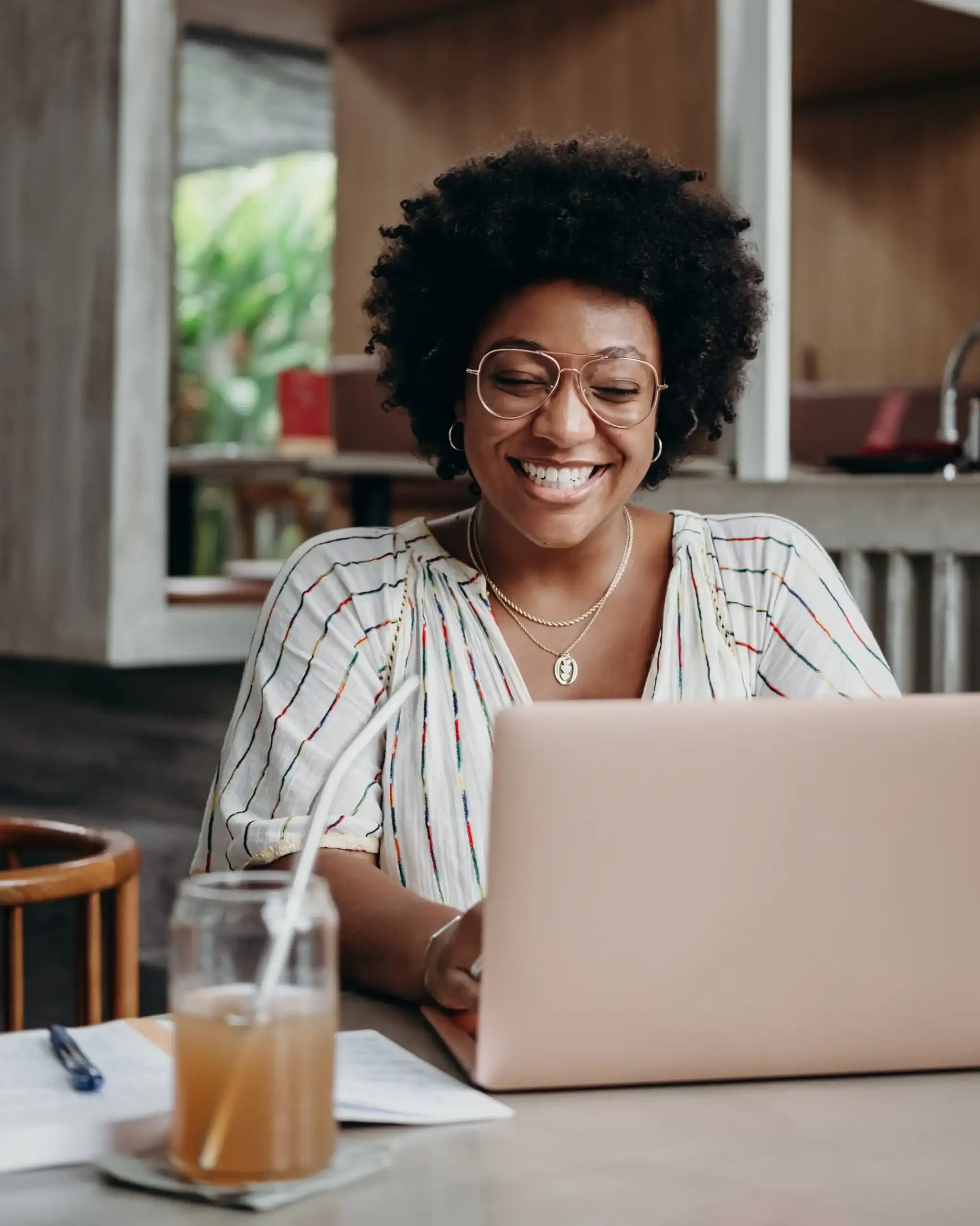 Online therapy session on laptop